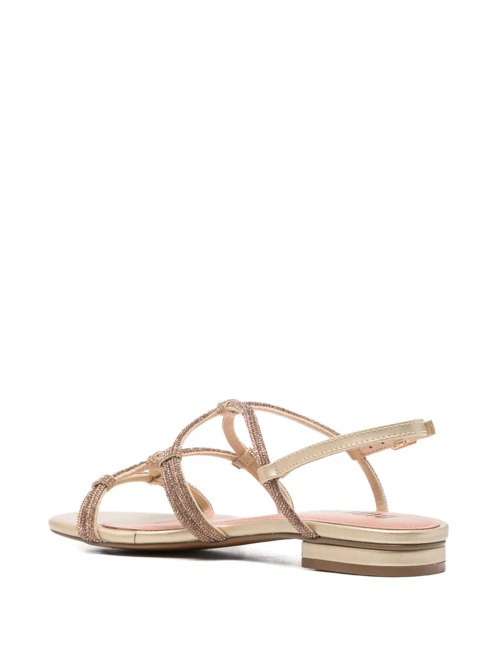 Bibi Lou Quail crystal-embellished sandals Beige