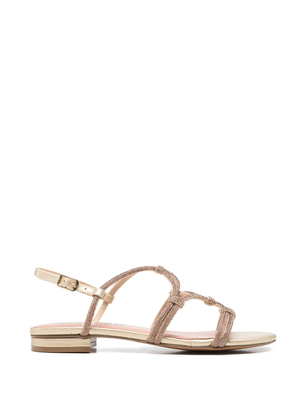 Bibi Lou Quail crystal-embellished sandals Beige