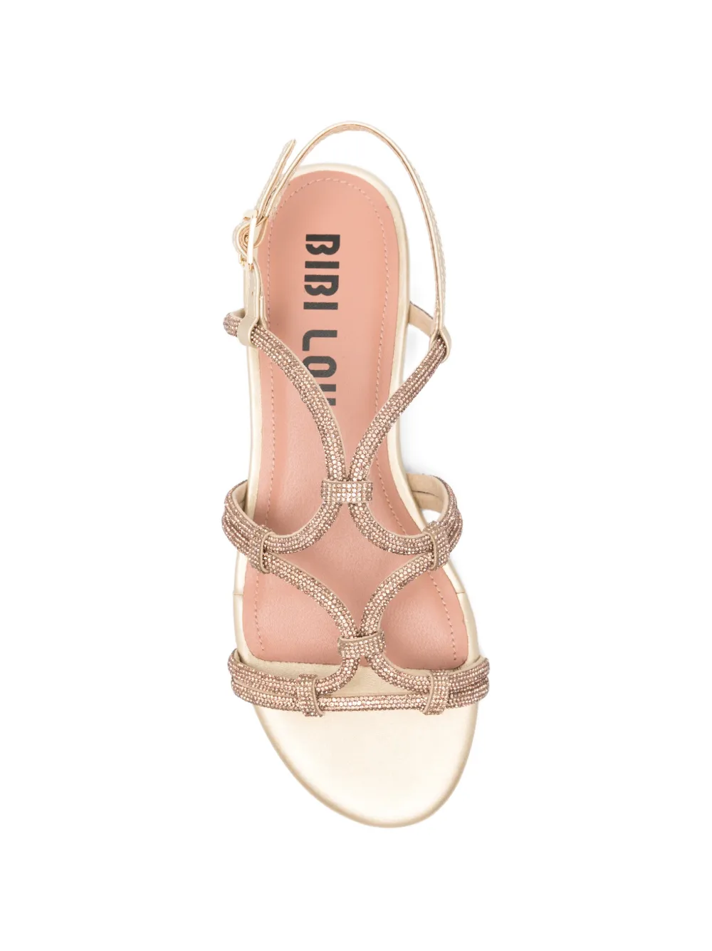 Bibi Lou Quail crystal-embellished sandals Beige