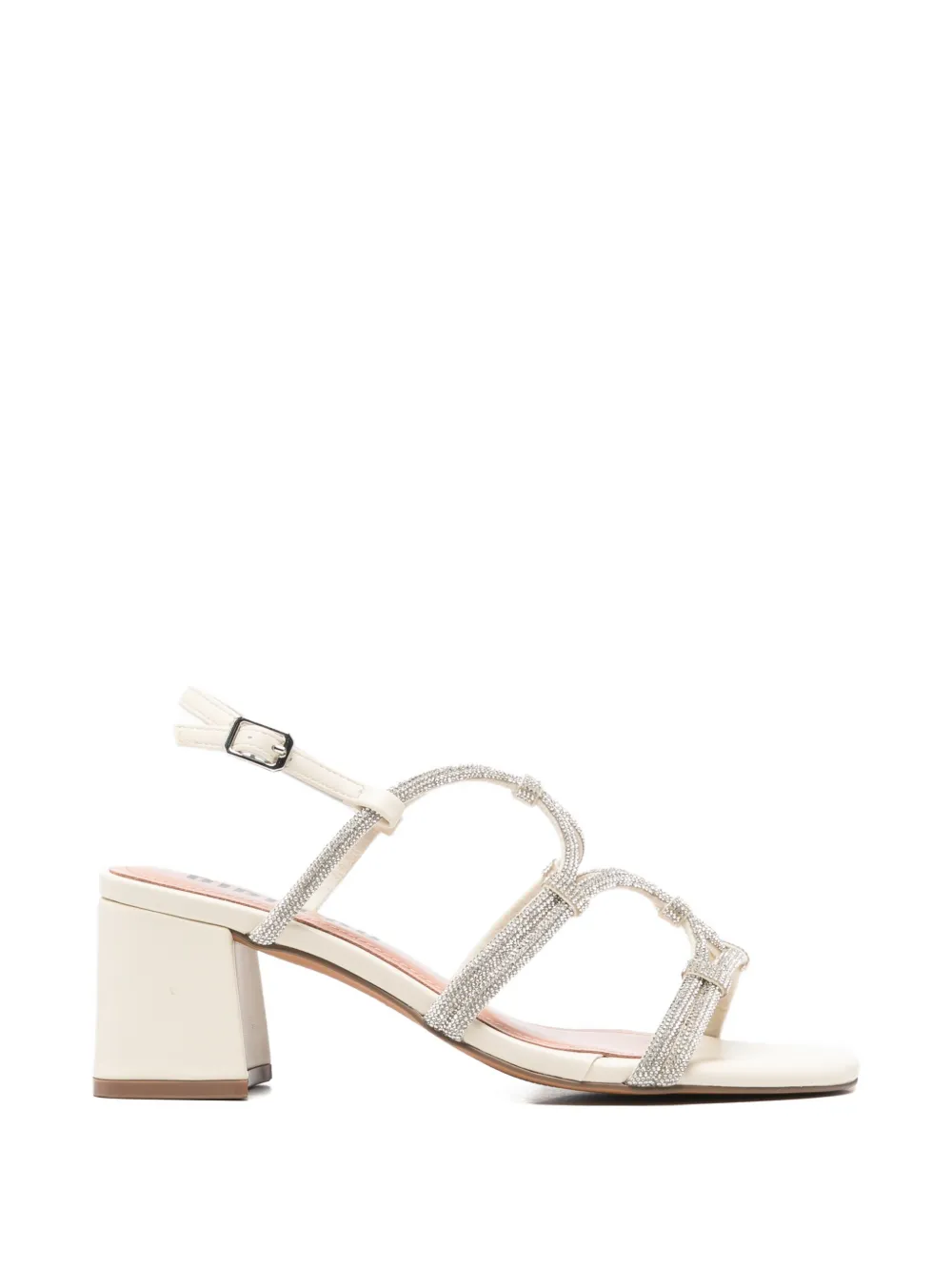 Bibi Lou crystal-embellished multi-strap sandals Beige