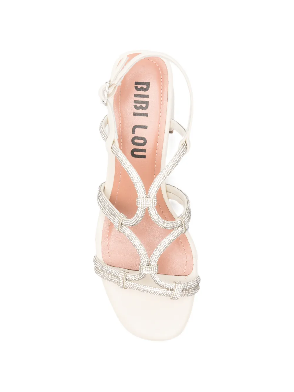 Bibi Lou crystal-embellished multi-strap sandals Beige