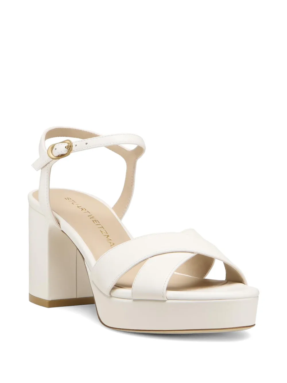 Stuart Weitzman Dayna platform sandals Wit