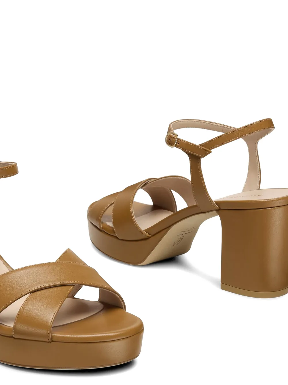 Stuart Weitzman Dayna sandalen met plateauzool Beige