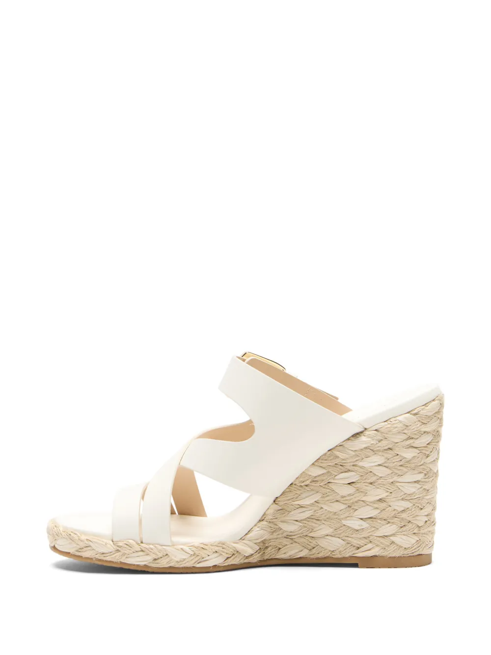 Stuart Weitzman Sai espadrilles met gesp Wit