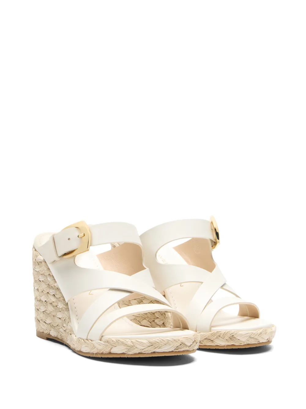 Stuart Weitzman Sai espadrilles met gesp Wit