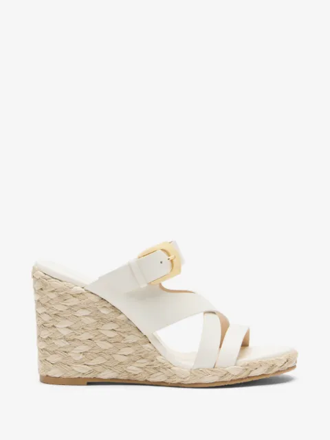 Stuart Weitzman Sai buckle-fastening wedge espadrilles