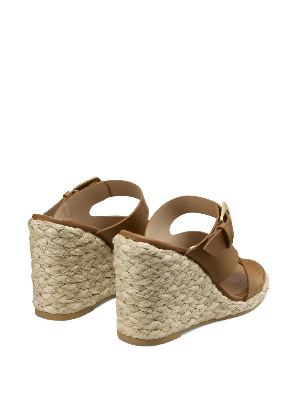 Stuart Weitzman Sai leren espadrilles Beige
