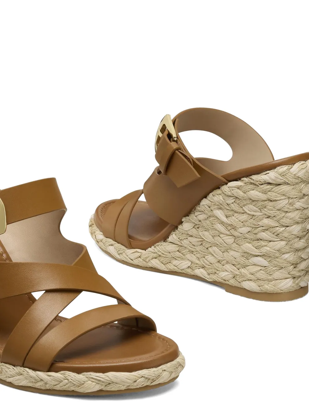 Stuart Weitzman Sai leren espadrilles Beige