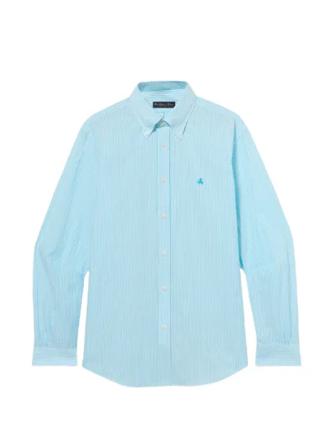 Brooks Brothers logo-embroidered button-down shirt