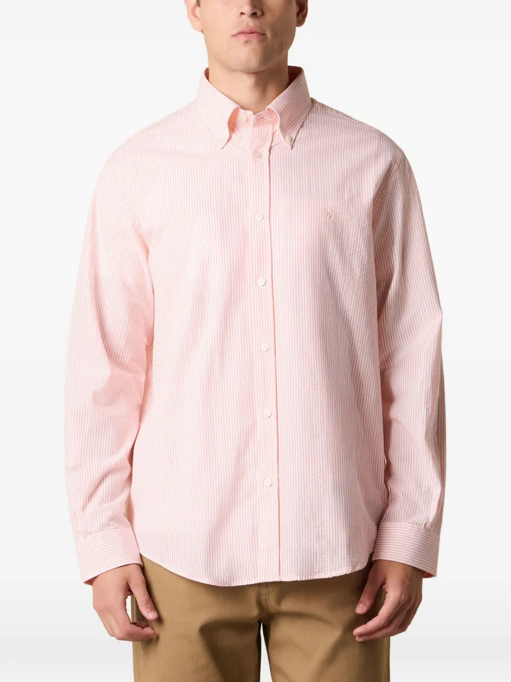 Brooks Brothers logo-embroidered shirt - Arancione