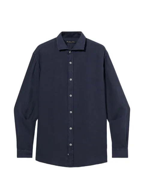 Brooks Brothers spread-collar linen shirt