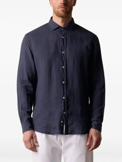 Brooks Brothers chemise en lin à col italien