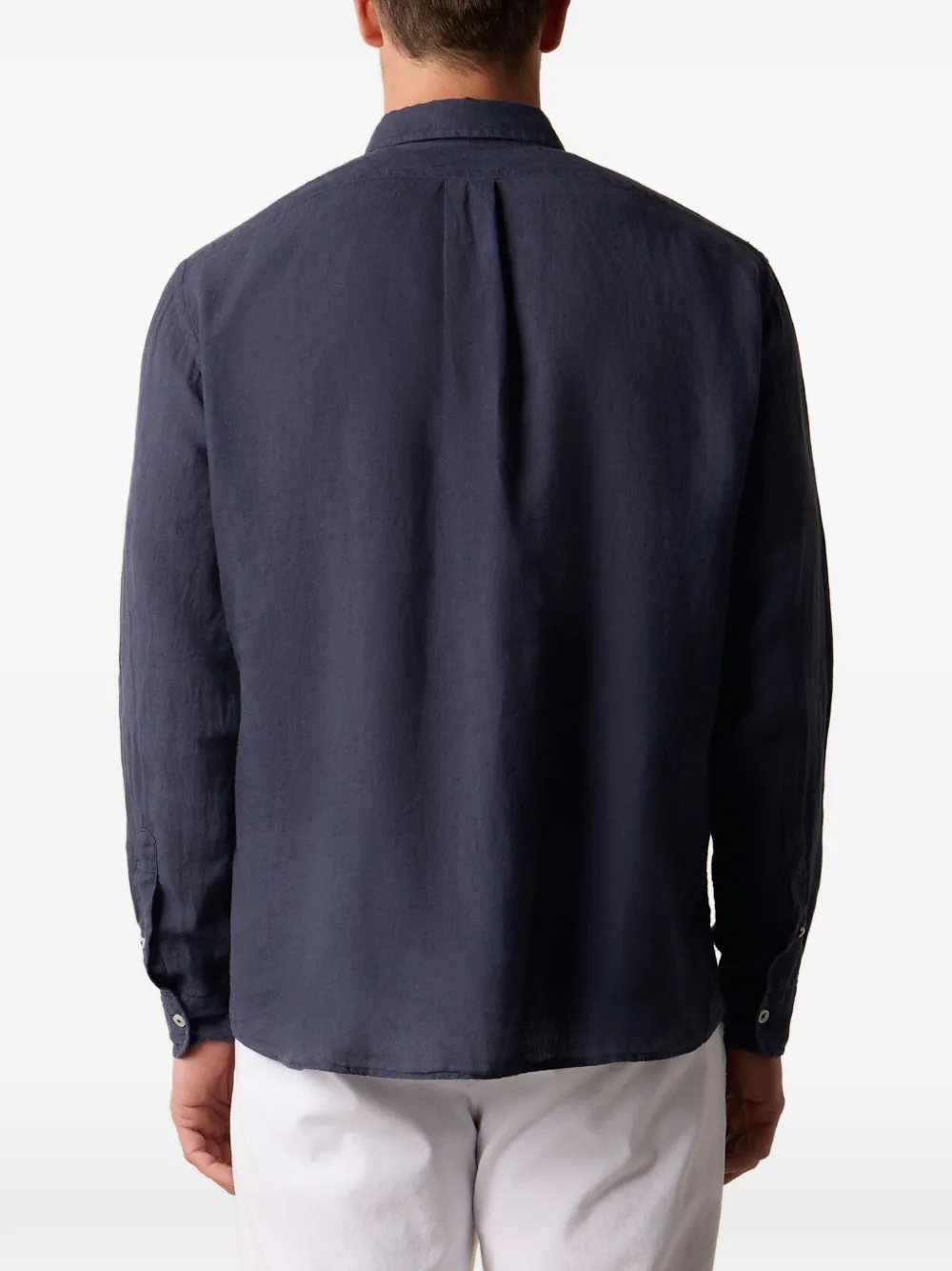 Brooks Brothers Linnen overhemd Blauw