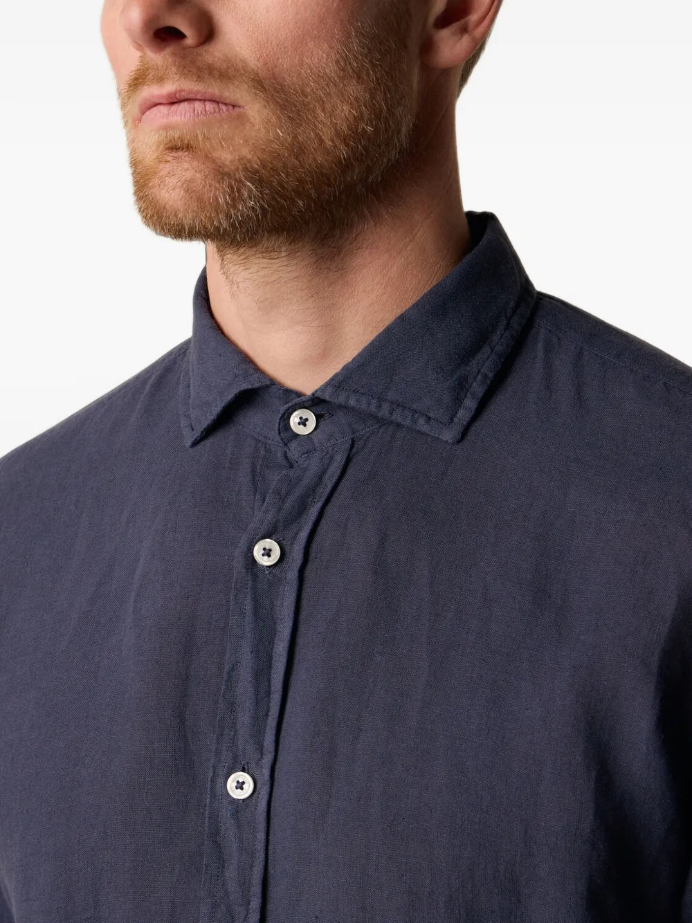 Brooks Brothers Linnen overhemd Blauw