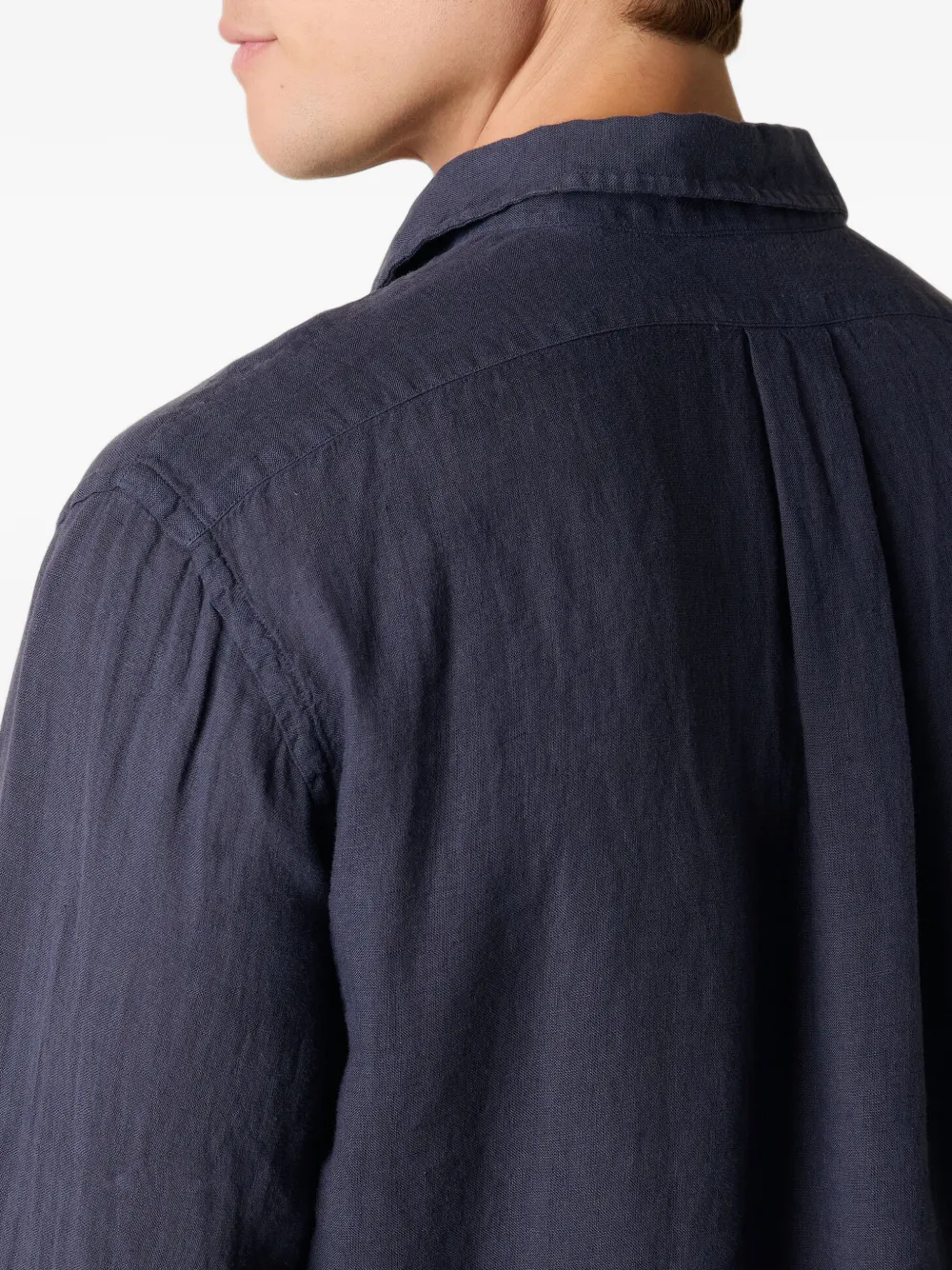 Brooks Brothers Linnen overhemd Blauw
