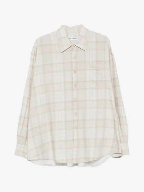 OUR LEGACY Borrowed check-print shirt