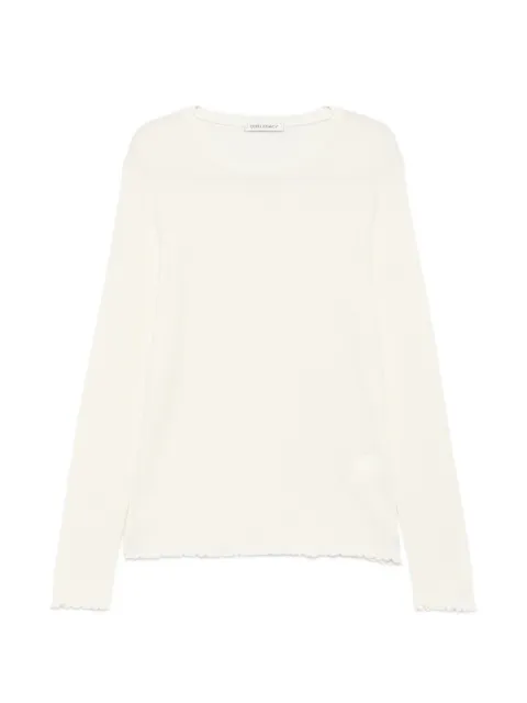 OUR LEGACY ripple-rib elongated long-sleeve T-shirt