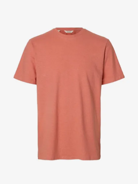SELECTED linen-blend T-shirt