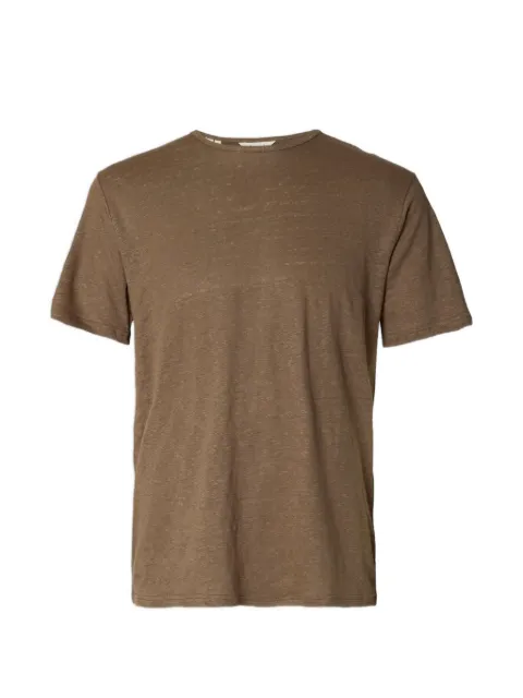 SELECTED slub-texture T-shirt