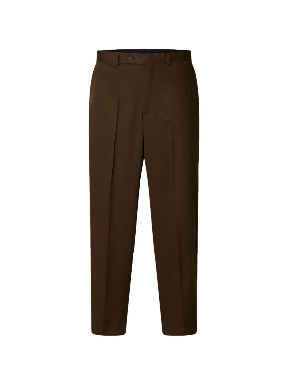 SELECTED relaxed tailored trousers - Marrone