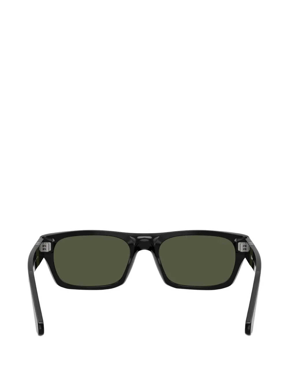 Persol Zonnebril met rechthoekig montuur Zwart
