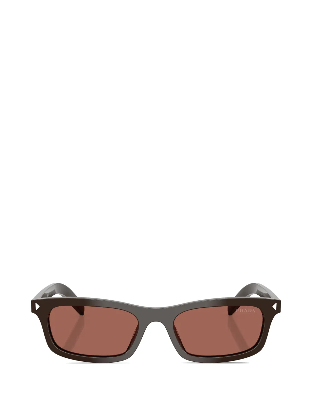 Prada Eyewear studded sunglasses - Marrone