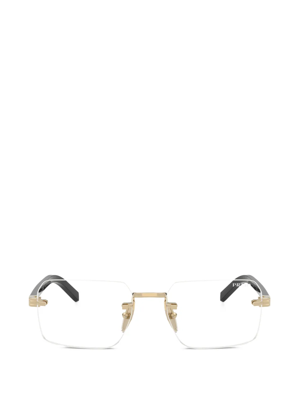 Prada Eyewear rimless-frame glasses - Oro