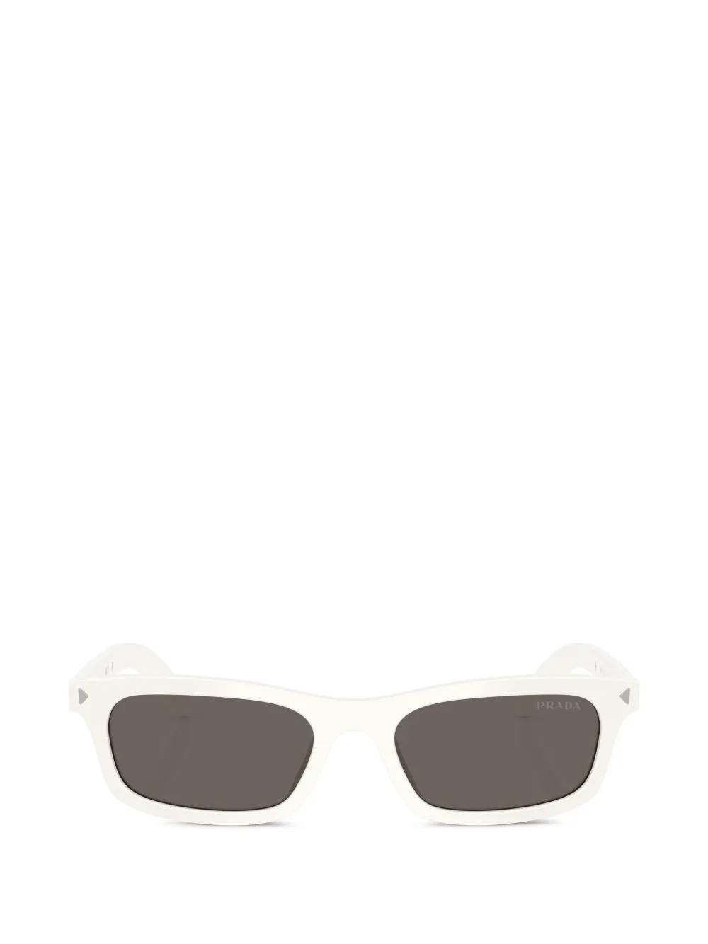 Prada Eyewear rectangle-frame sunglasses - Bianco