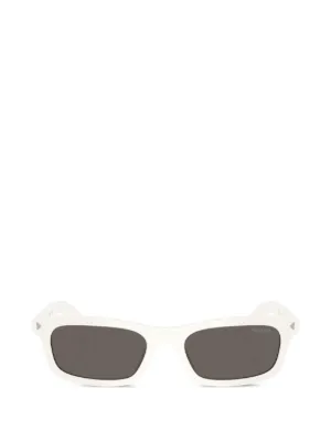 Prada Eyewear Prada PR A14S オーバルフレーム サングラス | ホワイト