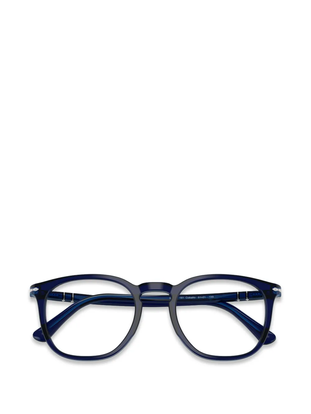 Persol Bril met rond montuur Blauw