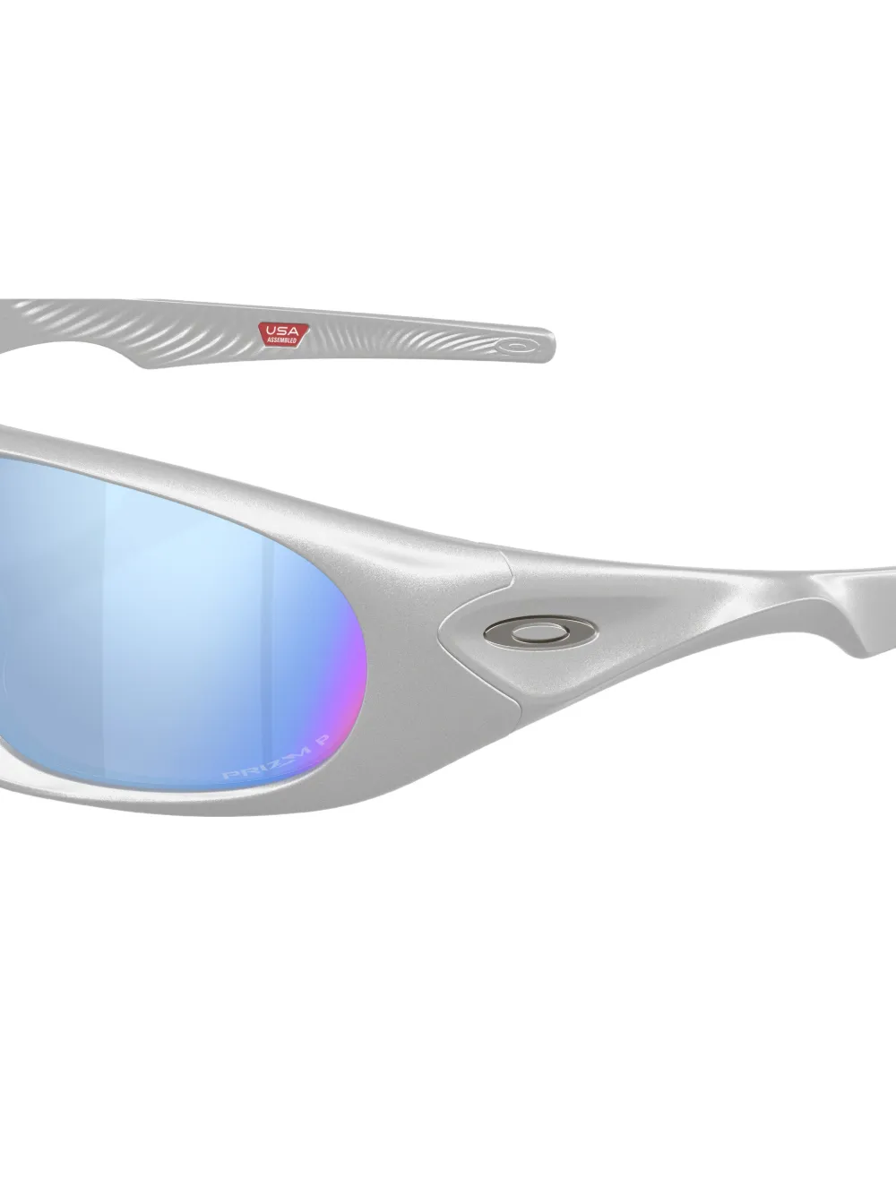 Oakley Zonnebril met geometrisch montuur Grijs