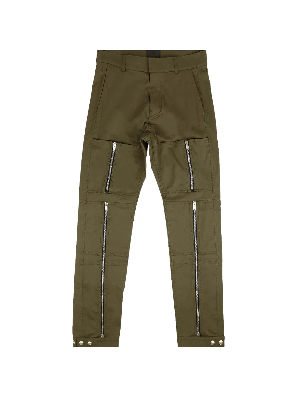 Givenchy Stadium zip-embellished "Khaki" trousers - Grün