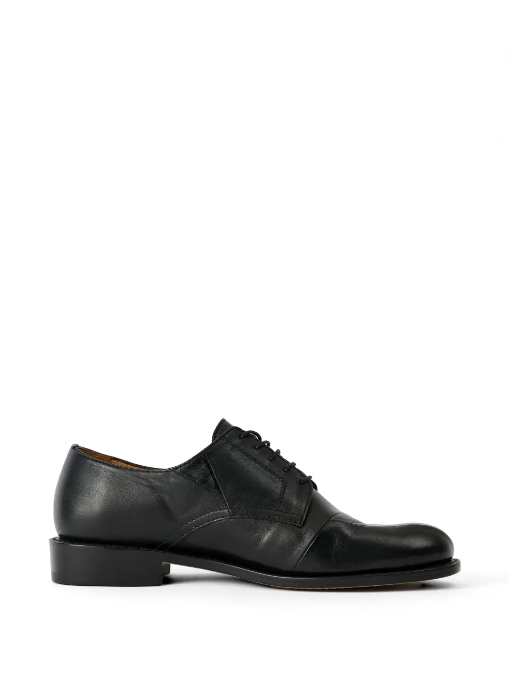 OUR LEGACY Patched Parade lace-up leather shoes - Nero