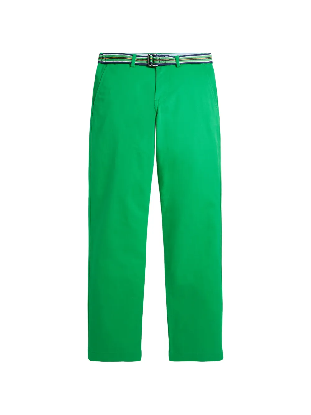 POLO RALPH LAUREN KIDS belted-fastening trousers - Green