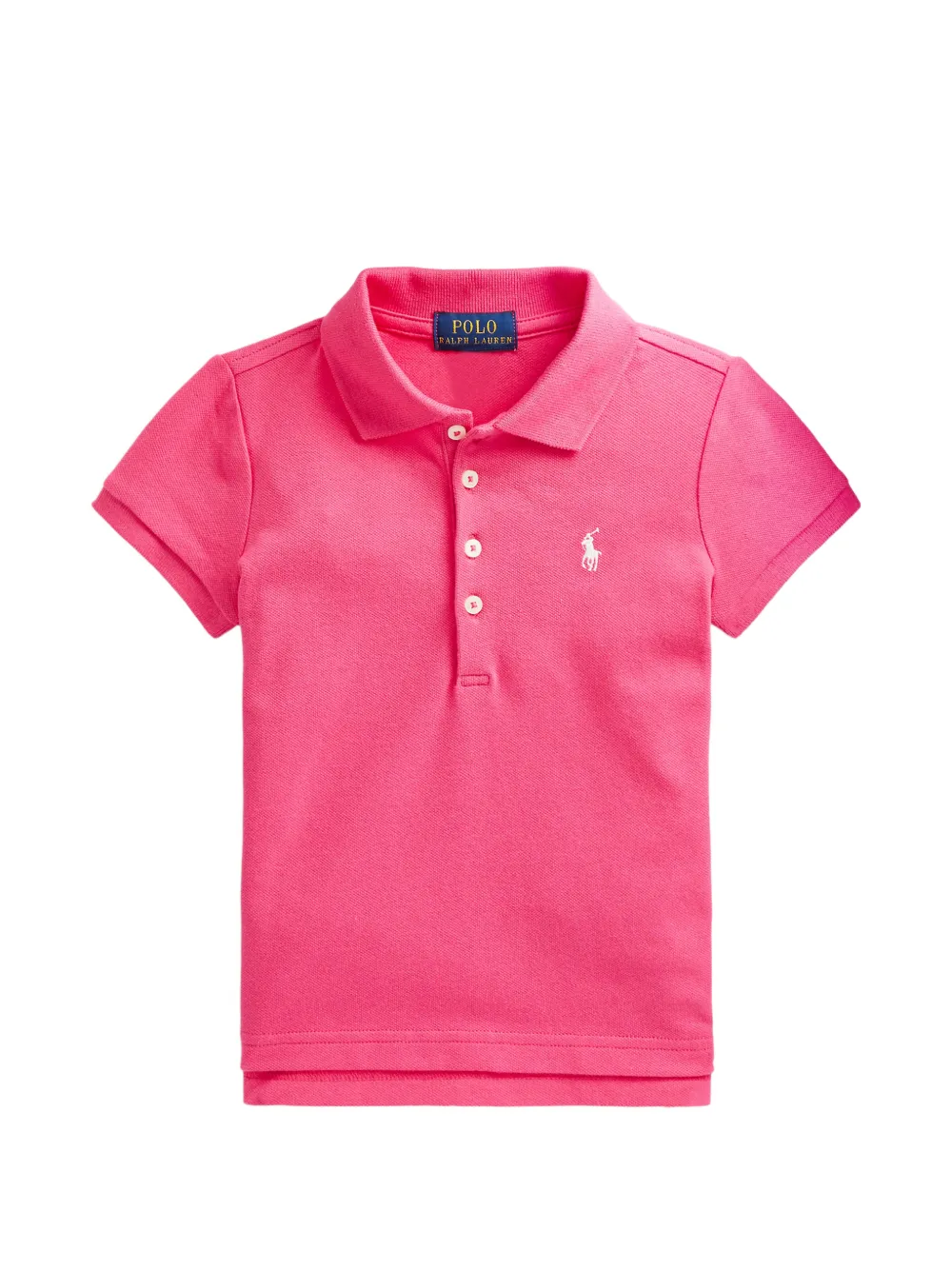 POLO RALPH LAUREN KIDS Polo Pony-embroidered polo shirt - Rosa