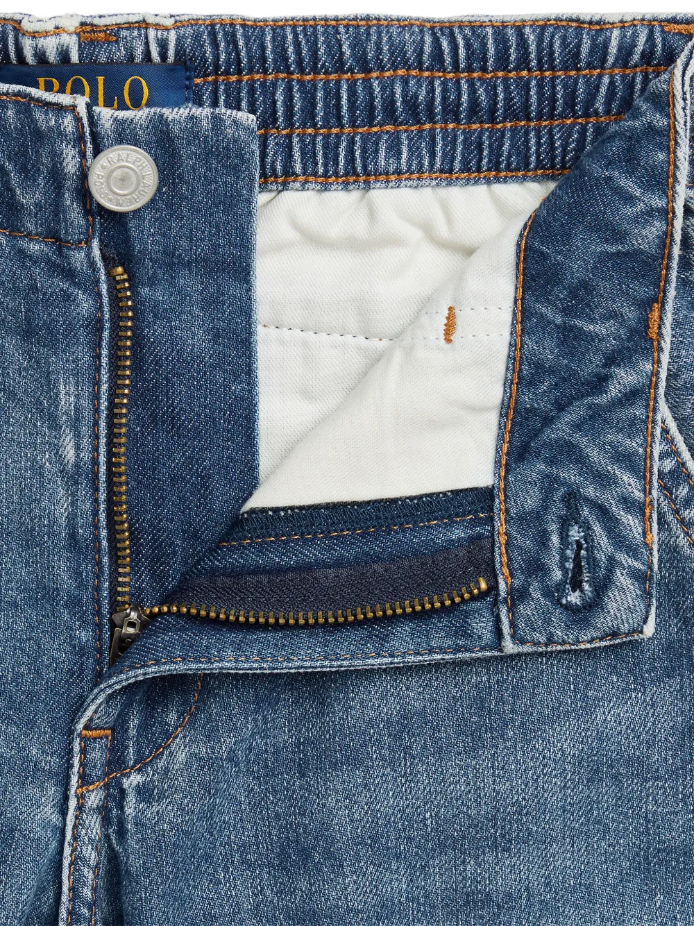 POLO RALPH LAUREN KIDS Jeans met elastische taille en cargo zak Blauw
