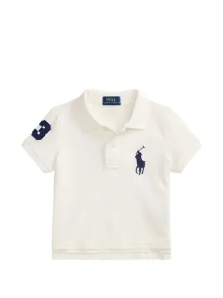 POLO RALPH LAUREN KIDS Camisa Polo Big Pony | Branco | FARFETCH BR