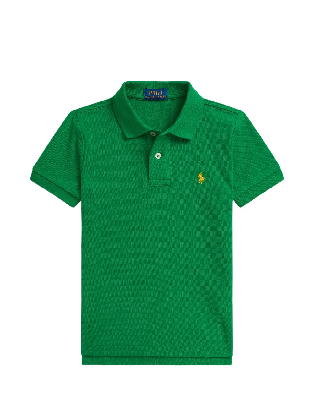 POLO RALPH LAUREN KIDS logo-embroidered polo shirt - Verde