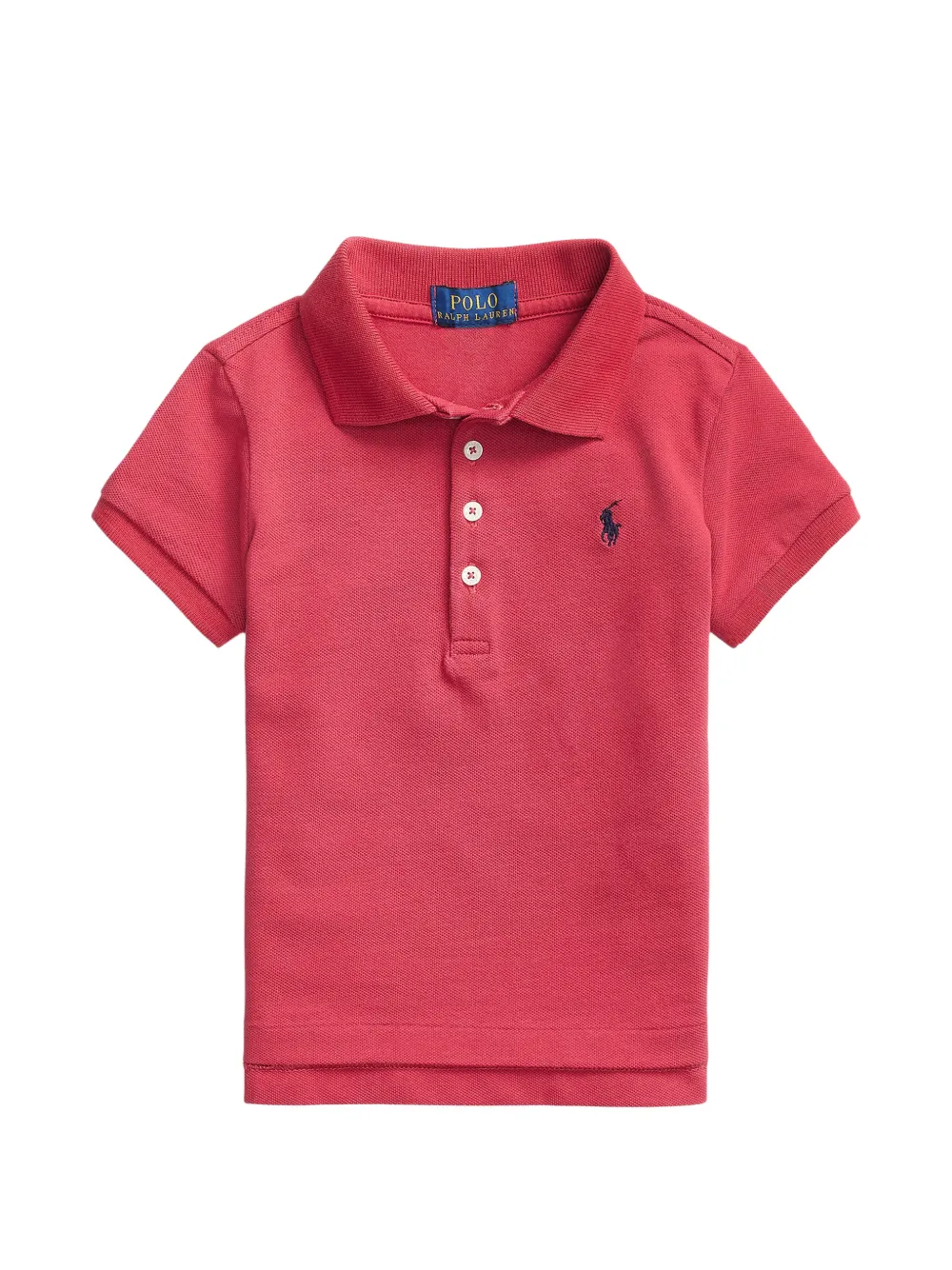 POLO RALPH LAUREN KIDS embroidered-logo polo shirt - Rosso