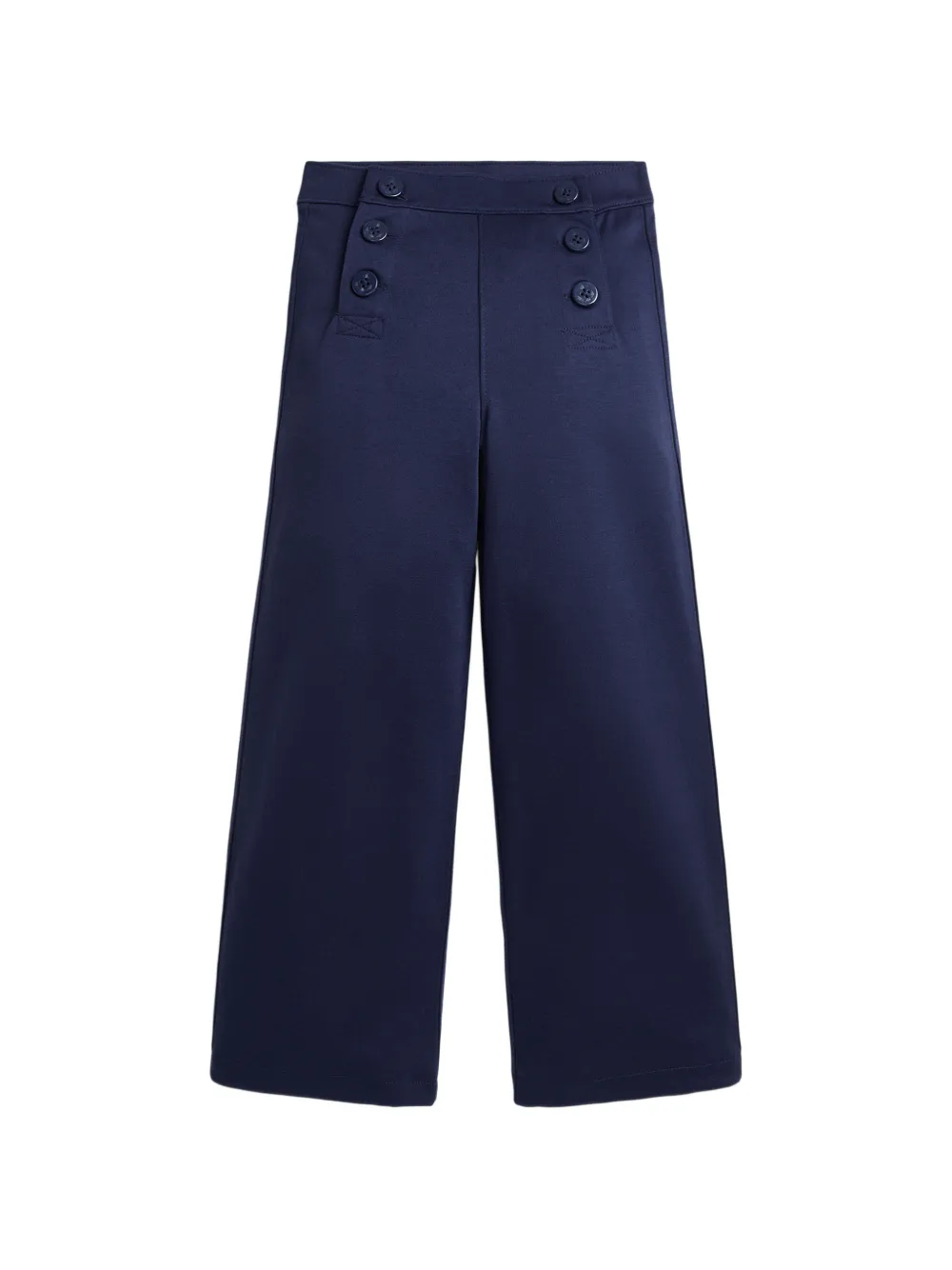POLO RALPH LAUREN KIDS button-detail wide-leg trousers - Blu