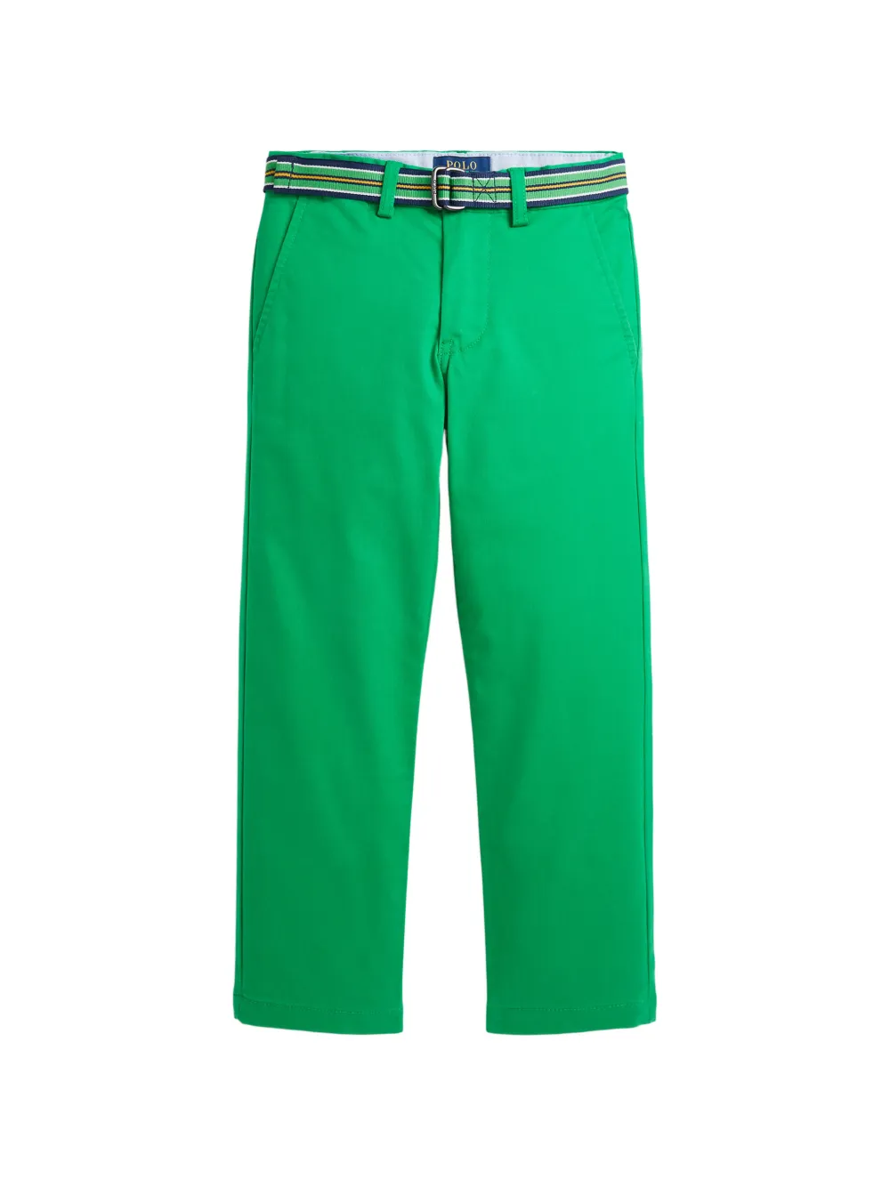 POLO RALPH LAUREN KIDS belted chino trousers - Green