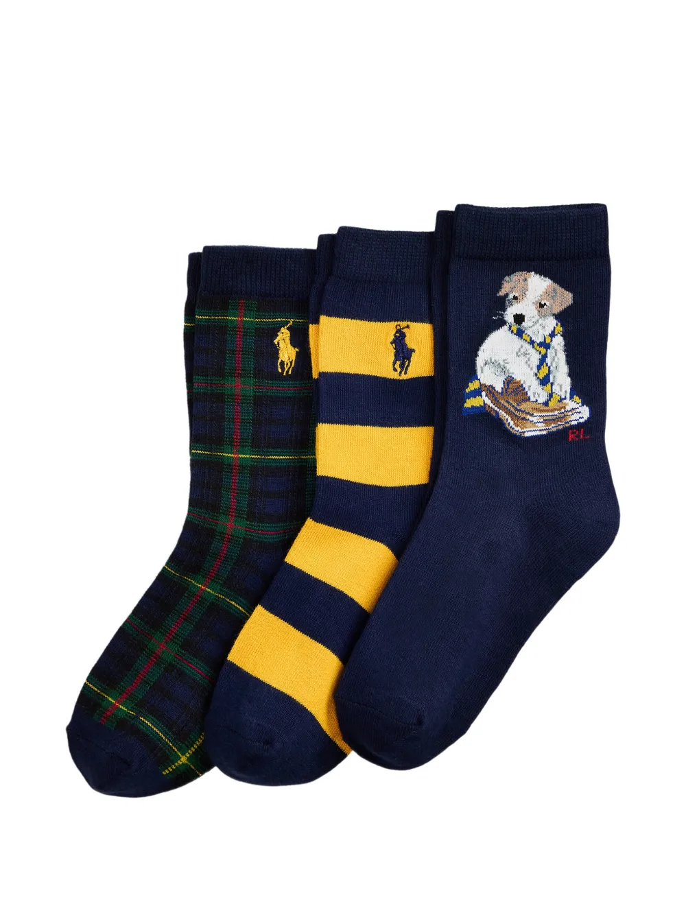 POLO RALPH LAUREN KIDS Set di 3 paia di calzini Polo Pony - Multicolore