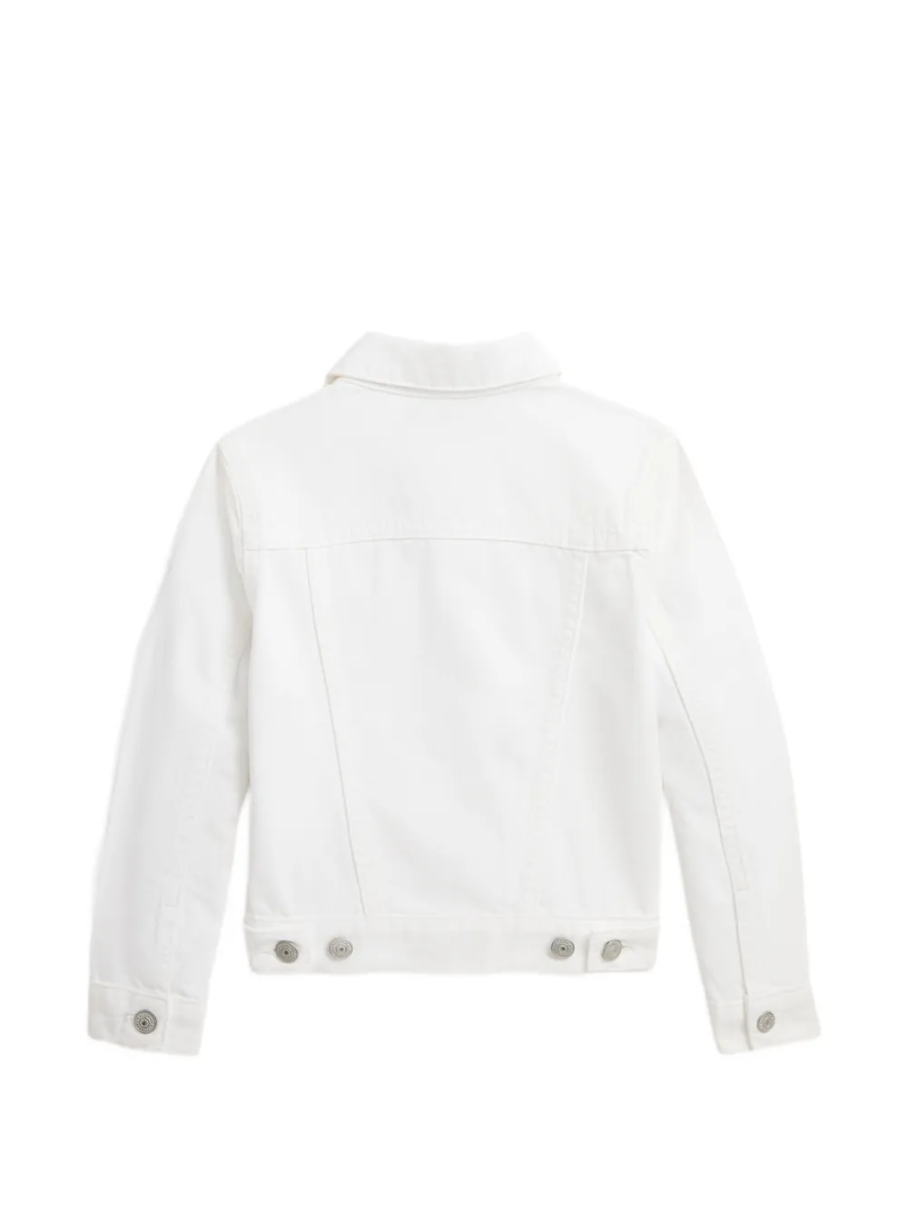 POLO RALPH LAUREN KIDS Button-up spijkerjack Wit