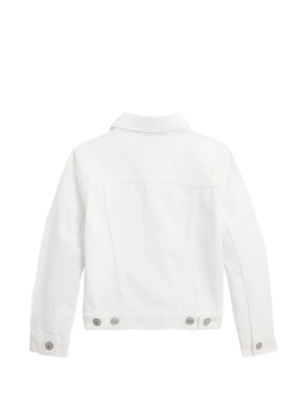 POLO RALPH LAUREN KIDS デニムジャケット | ホワイト | FARFETCH JP