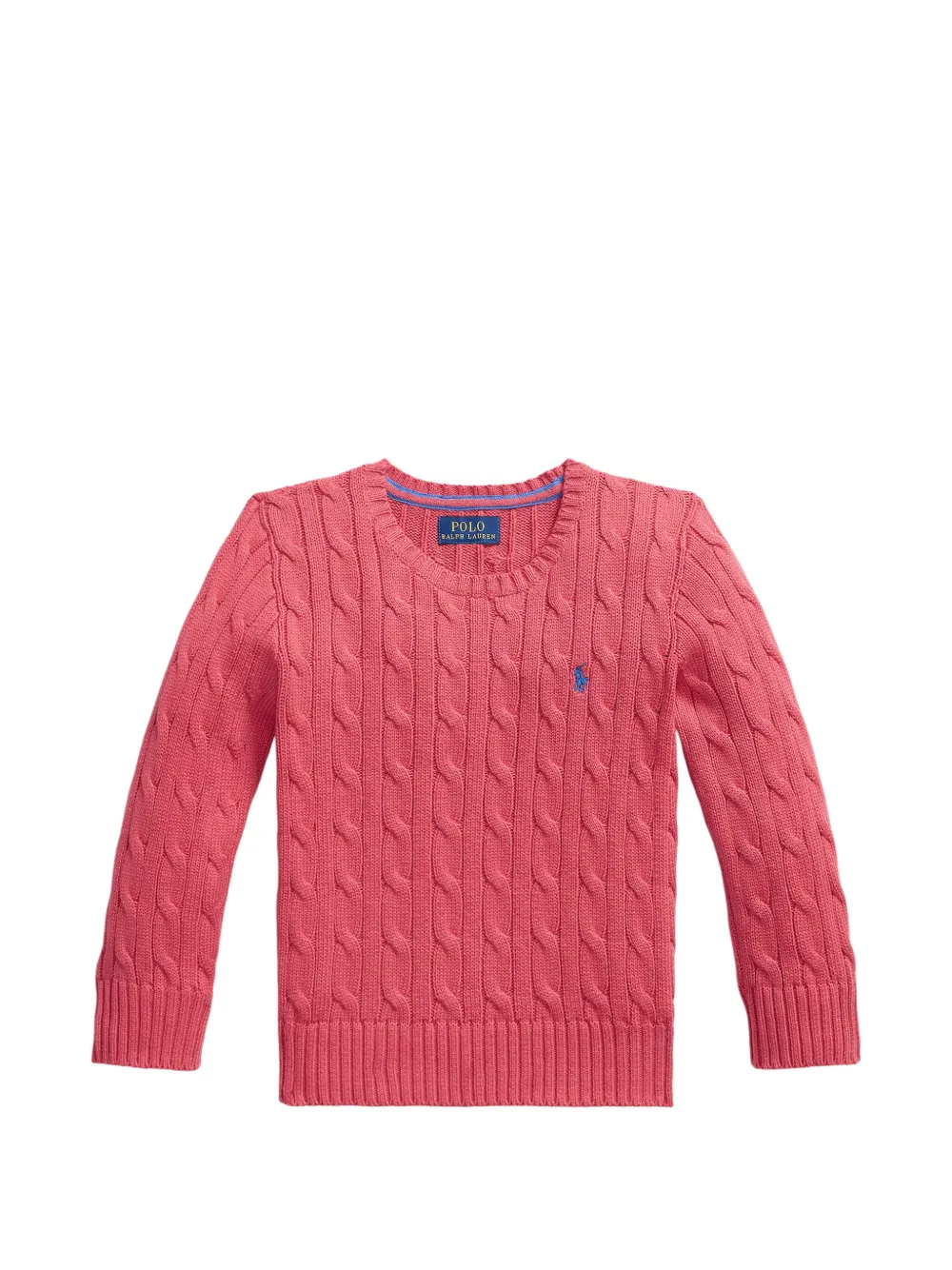 POLO RALPH LAUREN KIDS cable-knit sweatshirt - Rosa