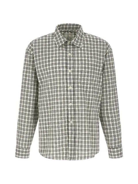 mfpen check-print long-sleeve shirt