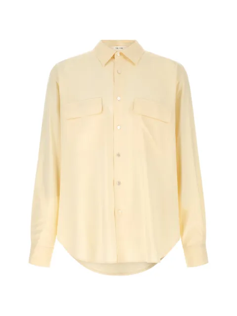 The Row Piou flap-pockets silk shirt