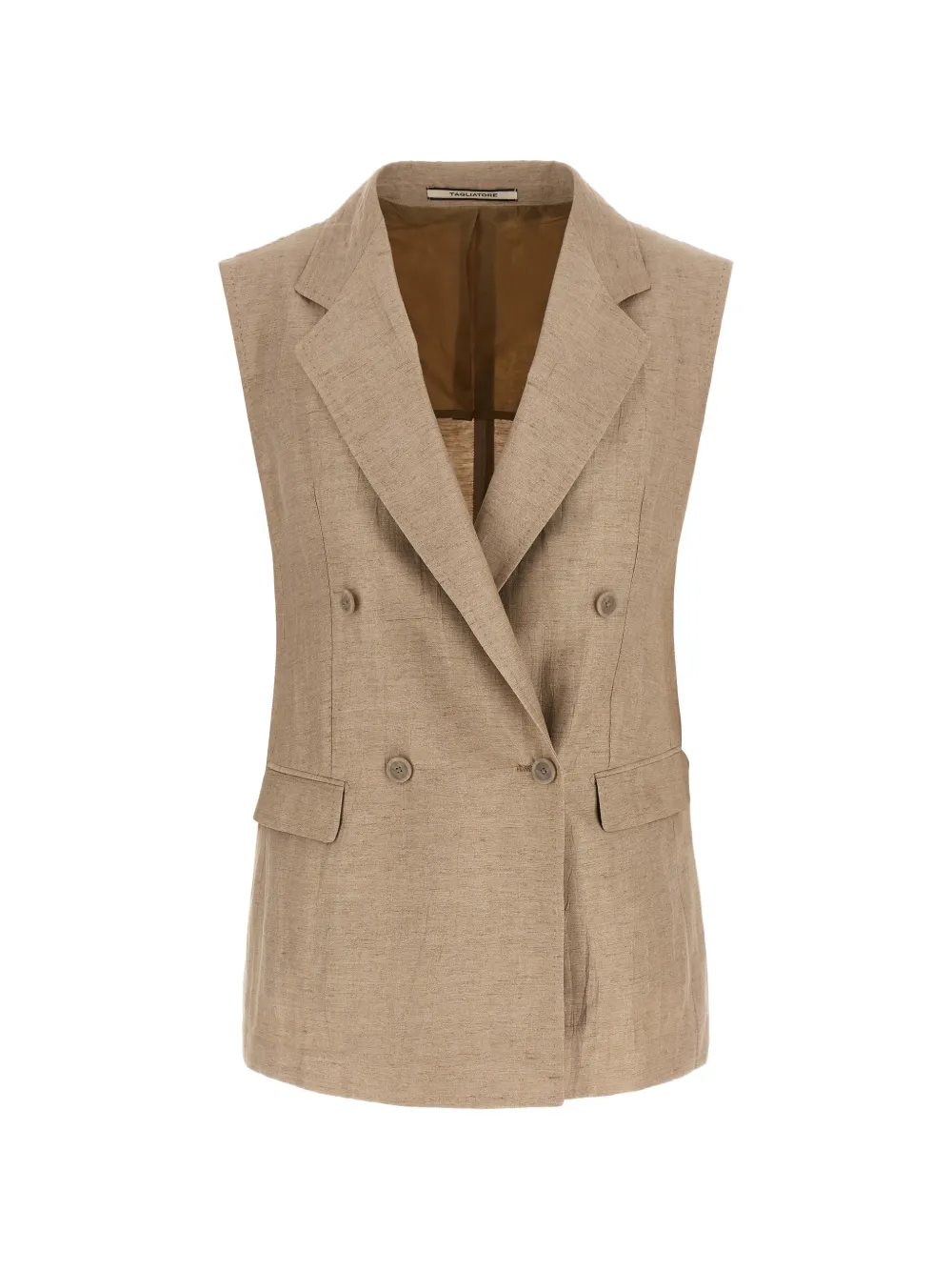 Tagliatore Bernice double-breasted flap pocket vest - Toni neutri
