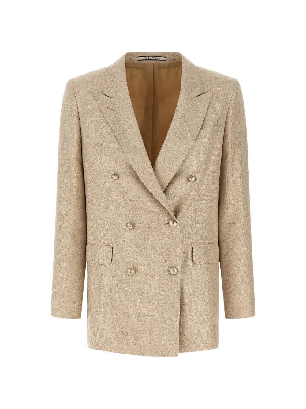 Tagliatore Jasmine double-breasted peak lapels blazer - Nude