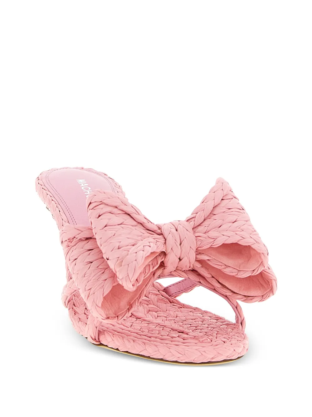 MACH & MACH Le Cadeau geweven sandalen met strikdetail Roze